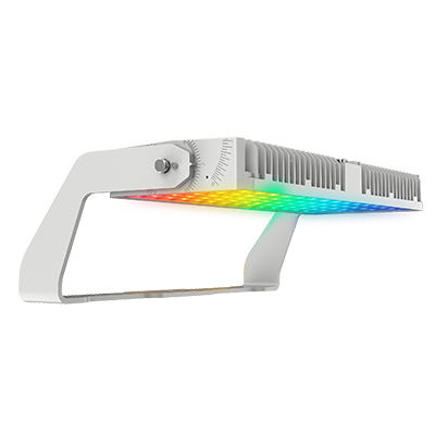 Lumières de terrain de sport LED AC180-528V Voltage d'entrée et 9°/13°/18°/55°/angle de faisceau asymétrique 45/60N/60M pour les performances